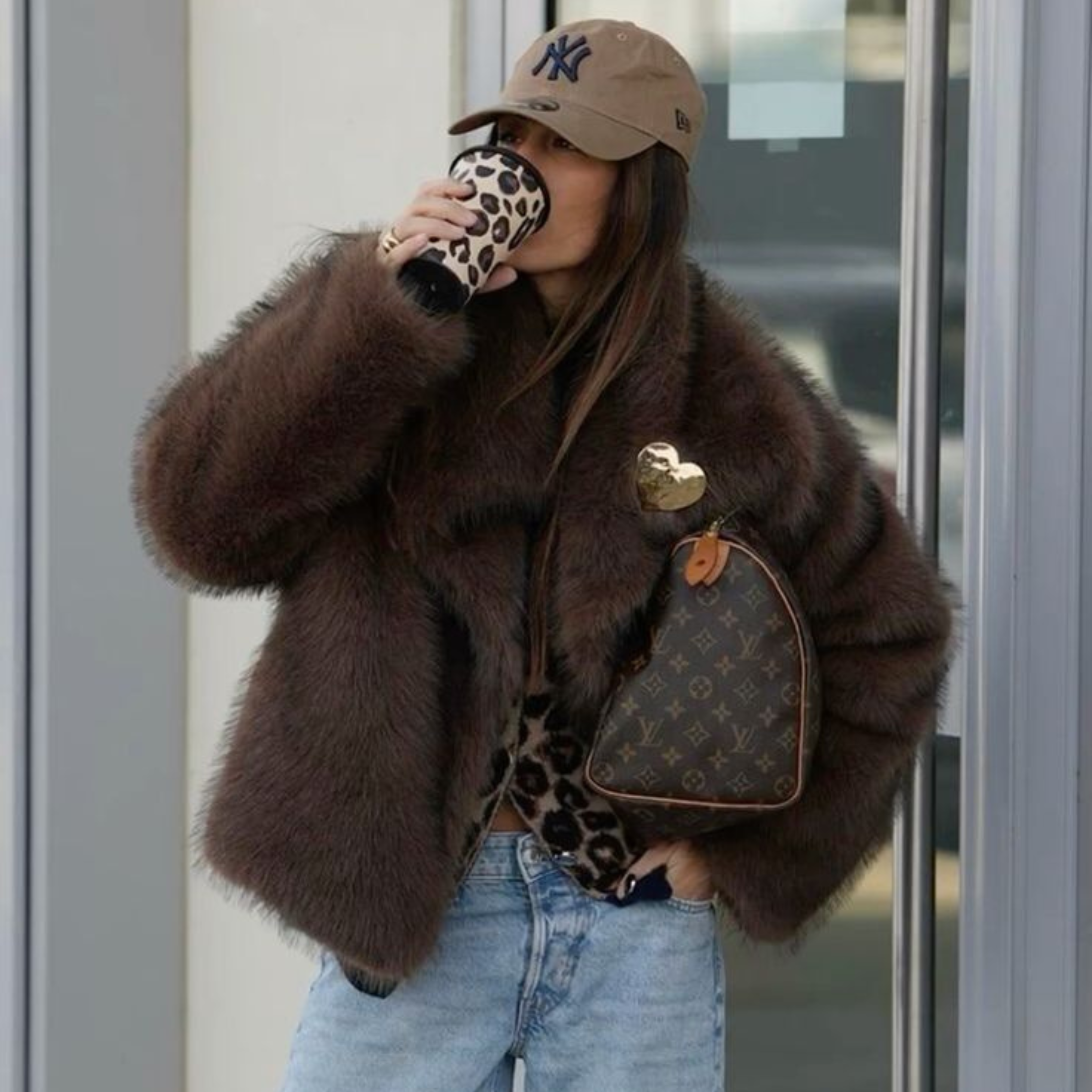 Adele - Cappotto in Pelliccia Foderato