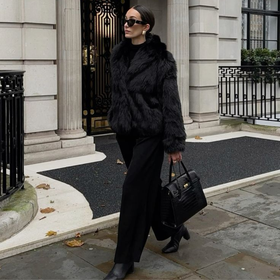 Adele - Cappotto in Pelliccia Foderato